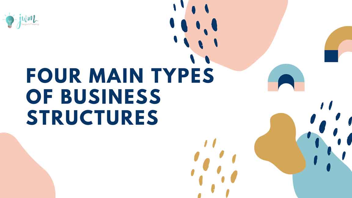 Four-Main-Types-of-Business-Structures - JWM Designs & Marketing Four-Main-Types-of-Business-Structures