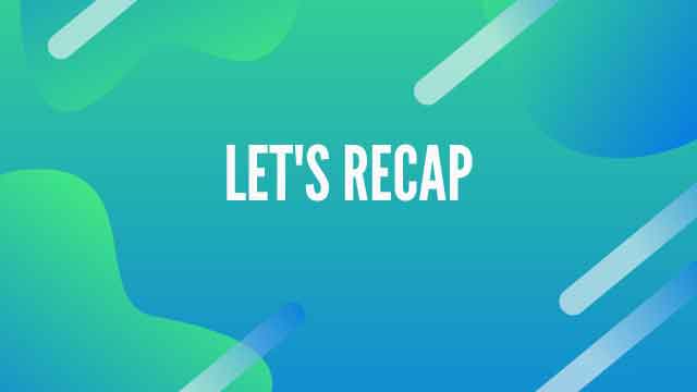 Lets-Recap